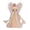 Kurt Adler 10-inch 10-Light Natural Angel Treetop view 1