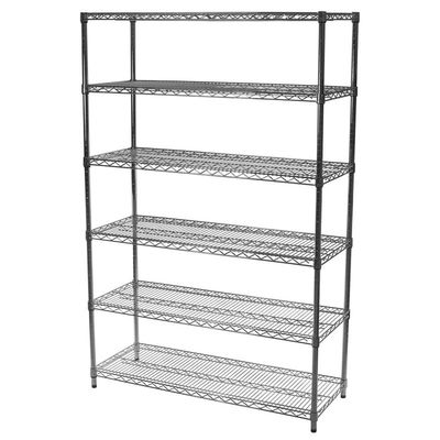 Shelving Inc. 10" d x 30" w x 64" h Chrome Wire Shelving with 6 Shelves, Weight Capacity 800lbs Per Shelf