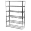 Shelving Inc. 10" d x 30" w x 64" h Chrome Wire Shelving with 6 Shelves, Weight Capacity 800lbs Per Shelf view 1