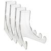 Cabilock 4pcs Clear Acrylic Easel Stand for Displaying Plates Photos and Art Small Decorative Stands for Home Office Weddings and Events view 1