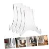 Cabilock 4pcs Clear Acrylic Easel Stand for Displaying Plates Photos and Art Small Decorative Stands for Home Office Weddings and Events view 3