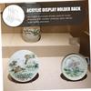 Cabilock 4pcs Clear Acrylic Easel Stand for Displaying Plates Photos and Art Small Decorative Stands for Home Office Weddings and Events view 4