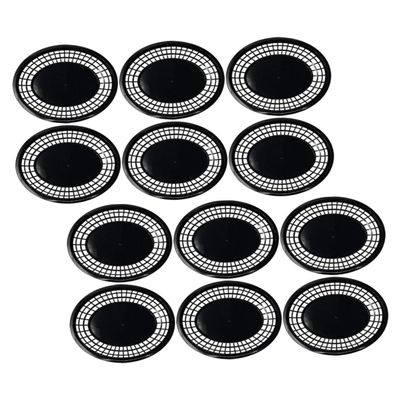 Cabilock 12pcs Oval Plastic Food Baskets Set for Snacks Fruits and Appetizers Portable Multi-function Kitchen Serving Baskets Sturdy Design for Home and Events