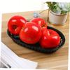 Cabilock 12pcs Oval Plastic Food Baskets Set for Snacks Fruits and Appetizers Portable Multi-function Kitchen Serving Baskets Sturdy Design for Home and Events view 2