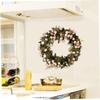 Cabilock Artificial Rose Wreath Touch Handmade Floral Garland for Home Wedding and Shop Door Decor view 4