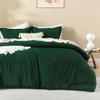 Litanika Comforters Emerald Green Oversized King Size, 3 Pieces Lightweight Solid Bedding Comforter Set, All Season Fluffy Bed Set (120x98In Comforter & 2 Pillowcases) view 2