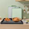 QIANMOON Noodle Board Stove Cover with Built-in Handles, Extra Thick Pine Wood Stove Top Cover Counter Space Cutting Board for Gas Electric Stove (black), Large, FTMU-00 view 2