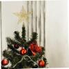 Ciieeo Christmas Tree Topper Star Gold Glittered Five-Pointed Star Jewelry Xmas Tree Decor view 4