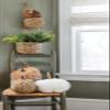 Boston International Woven Pumpkin Tabletop Mantel Shelf Fall Autumn Thanksgiving Halloween Decorations for Home, Small, Brown view 3
