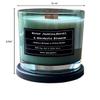 100% Soy, Highly Scented, Hand Poured Soy Candle (Water Jasmine,Neroli & Mandarin Blossom (Wooden Wick)) view 2