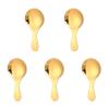 5 PCS Short Handle Spoons Gold Mini Scoops Stainless Spoons for Canisters Small Coffee Scoops Candy Scoops for Condiments Tea Desserts Coffee view 1