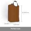 Large Laundry Hamper, Brown Laundry Basket Collapsible Waterproof Storage Basket for College Dorm, Family Essentials view 3