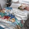 Coastal Beach Throw Blankets, Nautical Ocean Seashell Coral Starfish Soft Fleece Blanket Decorative for Home Sofa Couch Chair Living Bedroom,50x80 inches, Lake Blue Summer view 4