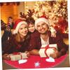 Ciieeo 1pc Xmas Tree Skirt Christmas Tree Decoration for Use Elegant Holiday Atmosphere Rustic Charm Decor for view 3