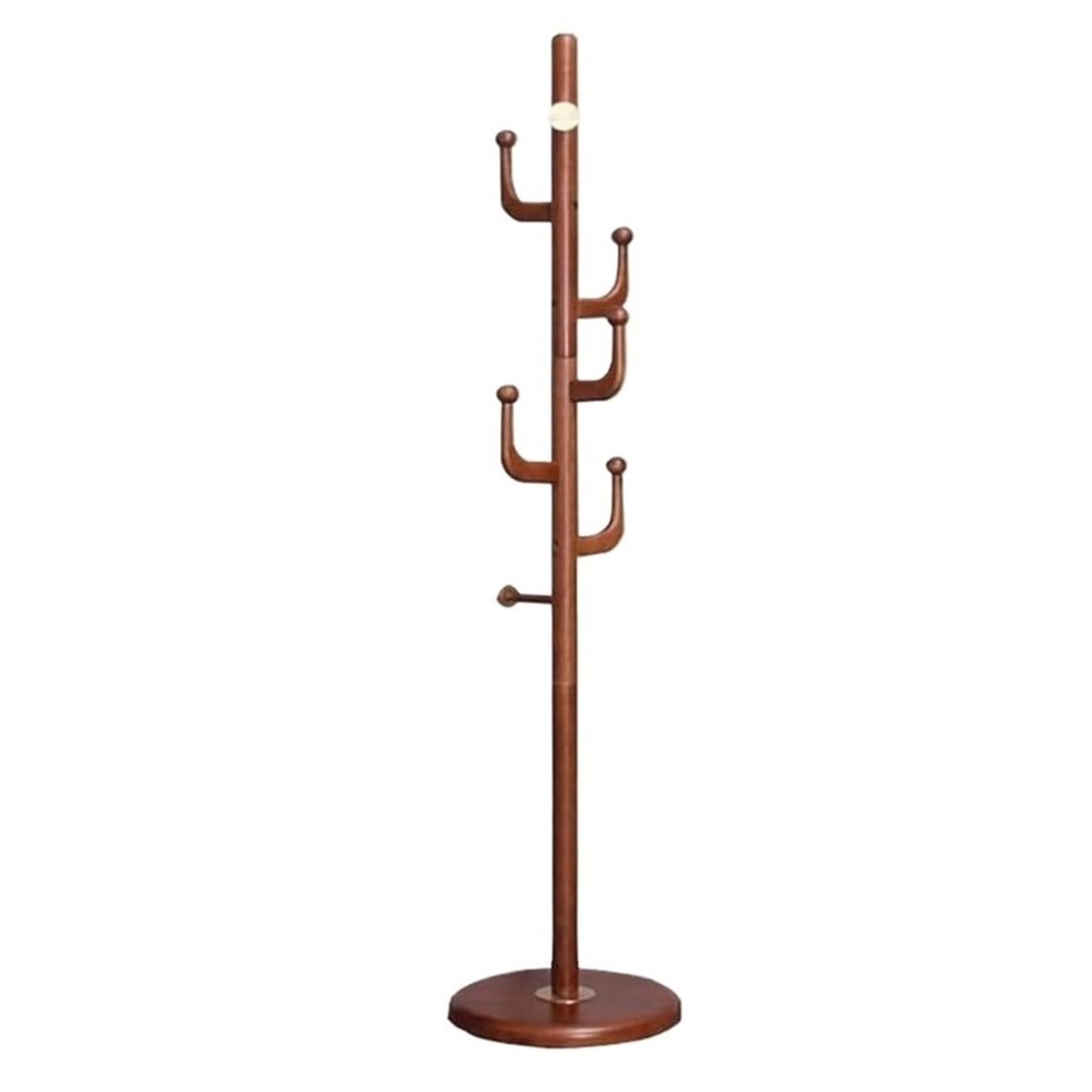 KYUSAR Coat Stand Coat Rack Coat Shelf Solid Wood Coat Rack Entryway Standing Coat Stand With 7 Hooks For Hall School Home Decor Coat Holder