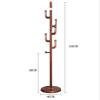 KYUSAR Coat Stand Coat Rack Coat Shelf Solid Wood Coat Rack Entryway Standing Coat Stand With 7 Hooks For Hall School Home Decor Coat Holder view 2