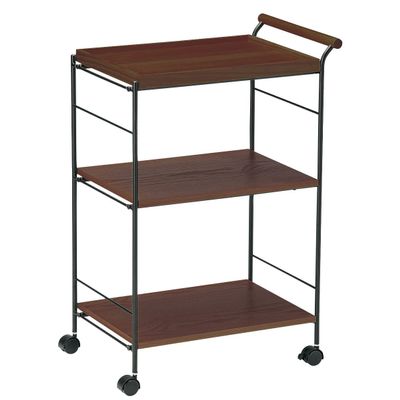 J-Kitchens 207064 Model Table Wagon, Brown, Wagon, 21.5 x D14.6 x Height 31.5 inches (545 x 370 x 800 mm)