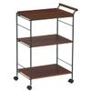 J-Kitchens 207064 Model Table Wagon, Brown, Wagon, 21.5 x D14.6 x Height 31.5 inches (545 x 370 x 800 mm) view 1