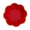 Alipis Fruit Plate - Chinese Wedding Serving Tray Platter Dessert Plate Plastic Candy Dishes Coffee Tray Food Serving Tray for Chinese New Year Wedding Party(L), 27.00X27.00X6.00CM, Red view 1