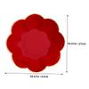 Alipis Fruit Plate - Chinese Wedding Serving Tray Platter Dessert Plate Plastic Candy Dishes Coffee Tray Food Serving Tray for Chinese New Year Wedding Party(L), 27.00X27.00X6.00CM, Red view 2