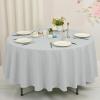 12 Pack Round Tablecloth Light Grey Tablecloths 120 Inch,Circle Polyester Table Cloth,Washable Fabric Stain and Wrinkle Resistant Premium Round Table Cover for Wedding Parties Banquet Reception Dining view 2