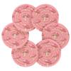 ALAZA Mushroom 6 Pcs Drink Coasters with Holder Absorbent Round Woven Coaster Set for Home Decor Bar Tabletop Cups view 2