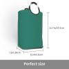 Large Laundry Hamper, Ocean Green Laundry Basket Collapsible Waterproof Storage Basket for College Dorm, Family Essentials view 3