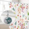 Daisy Butterflies on Rustic Plank Shower Curtain Hooks Set of 12, Decorative Shower Curtain Rings for Bathroom, Rust Resistant Shower Curtain Hangers Bathroom Decor Accessories view 4