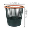 HOLIDYOYO Trash Can Without Lid Household Garbage Container for Bathroom Office and Home Open Design Modern Style Strong Base Nordic view 3