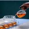 ZMQJEQANBG Semi Automatic Glass Teapot Set Drip Rotating Lazy Kungfu Tea Pot Set with Infuser Cover Bowl 6 Tea Cups Teapot (Color : Style5) view 4