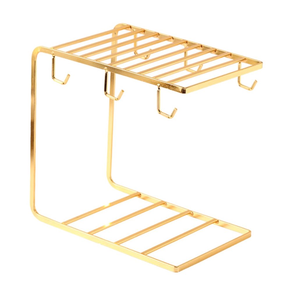 Amosfun Practical Cup Draining Rack Mug Organizer for Home Cafe Restaurant Cup Drying Stand Rack