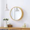 Round Bathroom Wall Cabinet, Circular Medicine Cabinets Wall Mounted with Mirror, 3 Level Storage Shelves 50/60/70cm Mirrored Bathroom Cabinets for Living Room Kitchen Bedroom, Gold view 2