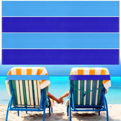 Boao 4 Pack Beach Towel Bands for Chair, Elastic Strap,Bright Style