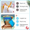 Boao 4 Pack Beach Towel Bands for Chair, Elastic Strap,Bright Style view 4