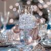 HappyFiller 420 Pcs Acrylic Diamonds Diving Gems Crystal Clear Treasure Jewels for Table Scatters, Wedding Centerpieces,Party Decor,Vase Fillers,Gift for Bride,Mom,Brithday,Size:0.8",0.4" view 3