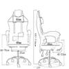 Home Office Chair Gaming Chair E-Sport Computer Desk Chair Racing Office Chair Soft Armrest Memory Foam(Color:Black) (Color : Gray) (Black) view 2