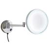 Wall Mounted Makeup Mirrors, 8. 5 Inch Chrome Illuminated Brass Folding Bathroom Vanity Mirrors Single Sided Magnification (Color : 10x) (5X) view 3