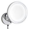 Wall Mounted Makeup Mirrors, 8. 5 Inch Chrome Illuminated Brass Folding Bathroom Vanity Mirrors Single Sided Magnification (Color : 10x) (5X) view 4