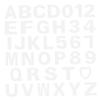 Zerodeko 37pcs Alphabet Cake Stencils Letter Stencils Number Cake Templates Baking Letters Fondant Molds Safe Easy to Use view 1