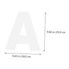 Zerodeko 37pcs Alphabet Cake Stencils Letter Stencils Number Cake Templates Baking Letters Fondant Molds Safe Easy to Use view 3