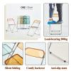 Acrylic Chair,Clear Chair Foldable And Stackable,Acrylic Folding Chair, Transparent Modern Clear Folding Dining Chairs,Transparent Armless Foldable Chair,for Bedroom, Living Room, Dining,Study Room ( view 4