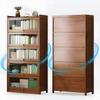CraftThink Wooden Bookcase, 4 Tier Bookshelf Modern Rectangle Shelves with Closed Back and Cabinet for Bedroom Office Kitchen Living Room- Brown 23.5" L x 12" W x 55" H view 4