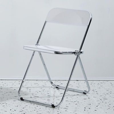 Acrylic Chair,Clear Chair Foldable And Stackable,Acrylic Folding Chair, Transparent Modern Clear Folding Dining Chairs,Transparent Armless Foldable Chair,for Bedroom, Living Room, Dining,Study Room (