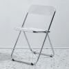 Acrylic Chair,Clear Chair Foldable And Stackable,Acrylic Folding Chair, Transparent Modern Clear Folding Dining Chairs,Transparent Armless Foldable Chair,for Bedroom, Living Room, Dining,Study Room ( view 1