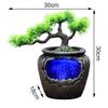 Small Tabletop Waterfall Fountain Indoor, Relaxation Tabletop Fountain Zen Meditation Fountain Indoor Desktop Water Fountain with LED Light and Automatic Pump for Bedroom Office Home Decor view 4