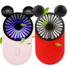 ZSHMJMJ Cute Personal Mini Fan(2 PACK), Mini Handheld USB Rechargeable Portable Fan with Stylish LED Light,3 Speed Adjustable,Cute Mouse,for Kids Girls Woman Home Office Outdoor Travel view 1