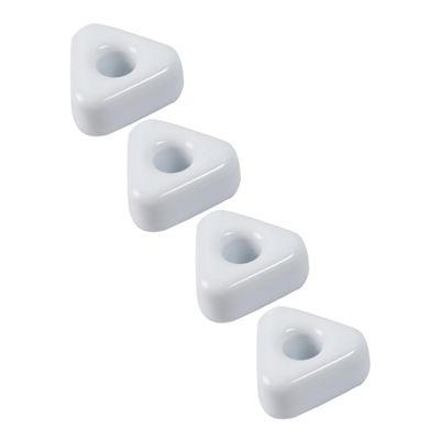 Amosfun 4pcs Ceramic Toothbrush Holder Stylish Countertop Bath Organizer for Toothbrushes and Pens White Ceramic Design for Home Bathroom Decor