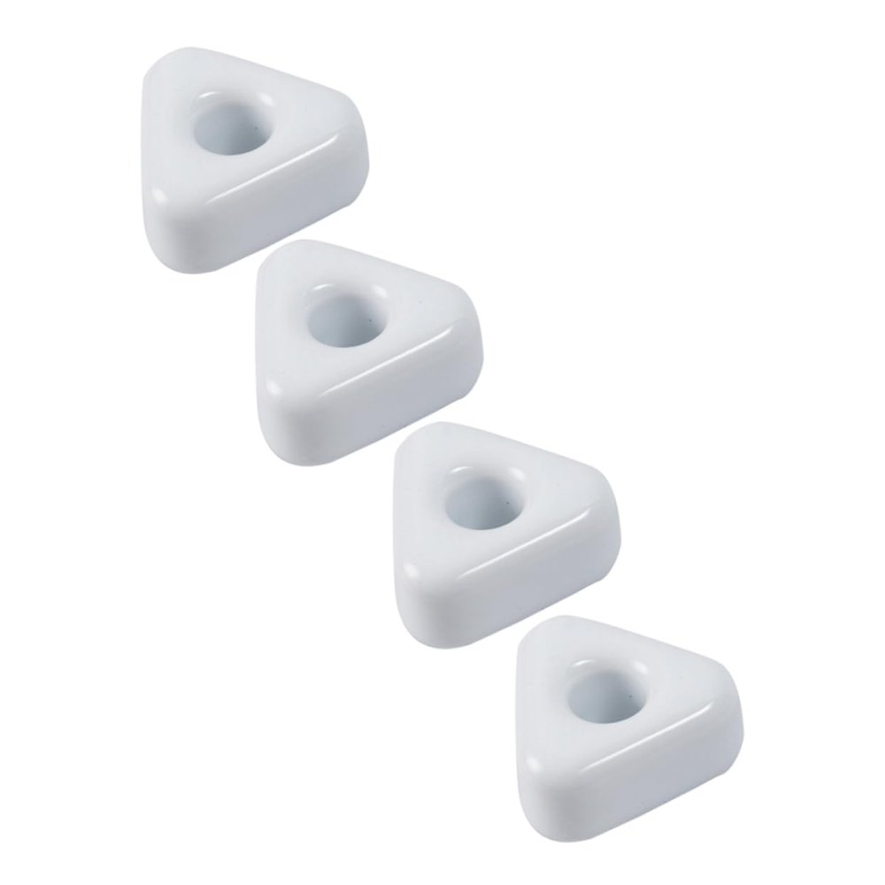 Amosfun 4pcs Ceramic Toothbrush Holder Stylish Countertop Bath Organizer for Toothbrushes and Pens White Ceramic Design for Home Bathroom Decor
