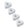 Amosfun 4pcs Ceramic Toothbrush Holder Stylish Countertop Bath Organizer for Toothbrushes and Pens White Ceramic Design for Home Bathroom Decor view 1