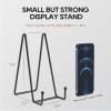HONGYUTAI 3 Pack 8 Inch Plate Stands for Display Picture - Table Top Display, Decorative Metal Frame Holders for Book, Photo and Platter, Tabletop Art, Black view 2
